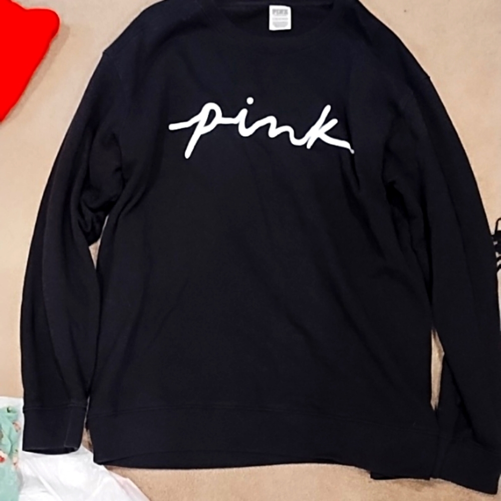 Sweater, Pink, XL, Black
